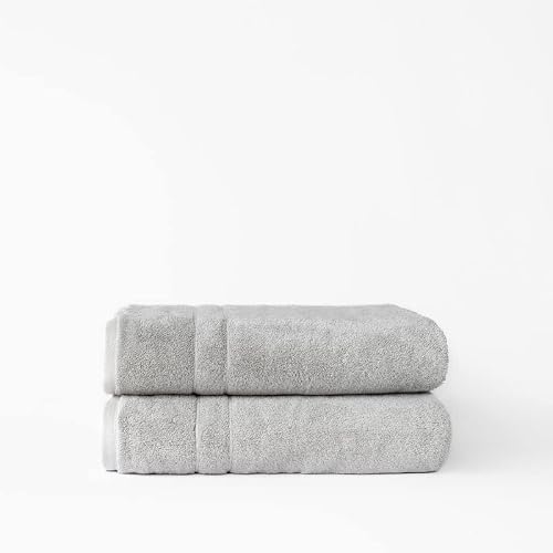 Cozy Earth Light Grey Bath Towels