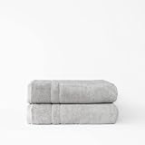 Cozy Earth Light Grey Bath Towels