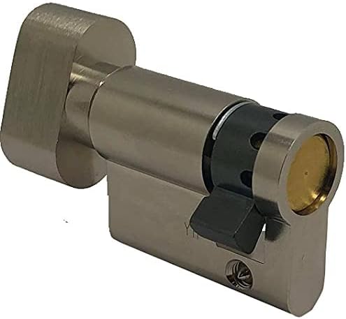 ABUS Door Cylinder with Knob, Silver, 47739