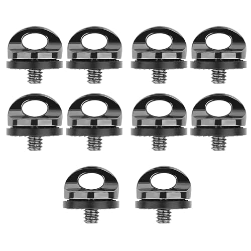 一眼レフカメラ クイックストラップ用 ストラップアダプター 1/4インチ クイックリリース カメラネジ 三脚穴 マウントスクリュー 交換 取り替え 接続 装着 リングストラップ 速写ストラップ用 10個セット