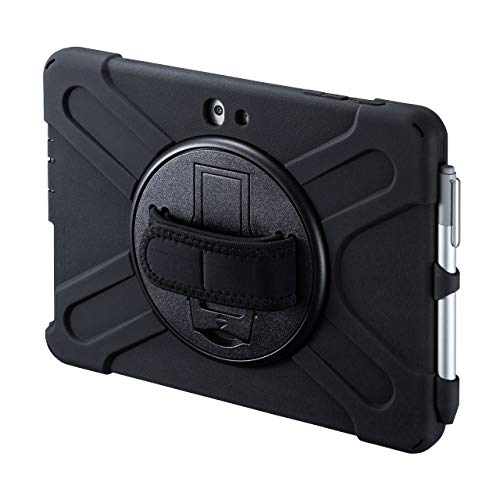 Sanwa Supply PDA-SF7BK SurfaceGo2 Shockproof Case with Handle, Stand, Shoulder Strap