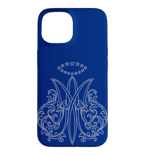 Auspice Maria Marian Mother Mary �`���I�J�g���b�N�V���{�� �X�}�z�P�[�X iPhone 15 �p