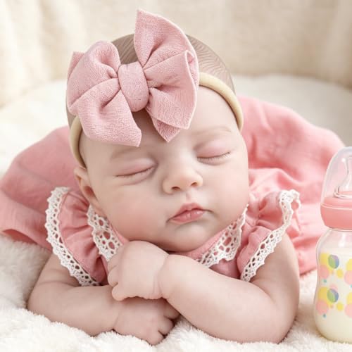 Milidool Realistic Reborn Baby Dolls - 20" Lifelike Sleeping Newborn Girl with Magnetic Pacifier, Poseable Limbs, Hand-Painted Skin, Soft Body Gift Set for Seniors, Collectors and Kids 3+ — view 2
