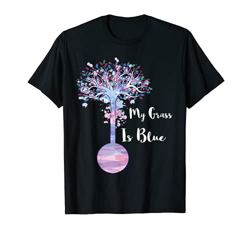 My Grass Is Blue Banjo Fan Bluegrass Music Player Lover T-Shirt