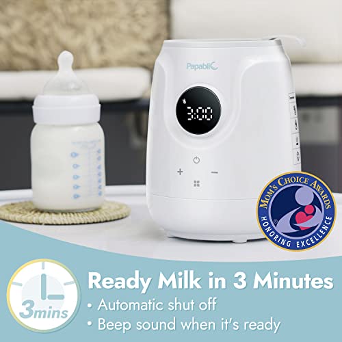 Papablic Ultra-Fast Baby Bottle Warmer For Breastmilk And Formula, With Digital Timer And Automatic Shut-Off, 5-In-1 #TOP1