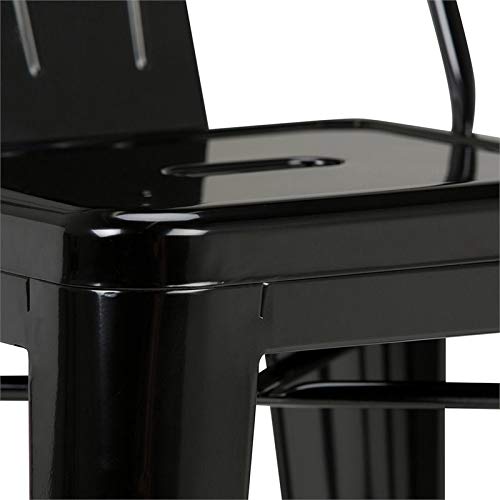 Simplihome Rayne Industrial Metal 24 Inch Counter Height Stool (Set Of 2) In Black For The Dining Room And Kitchen #TOP4