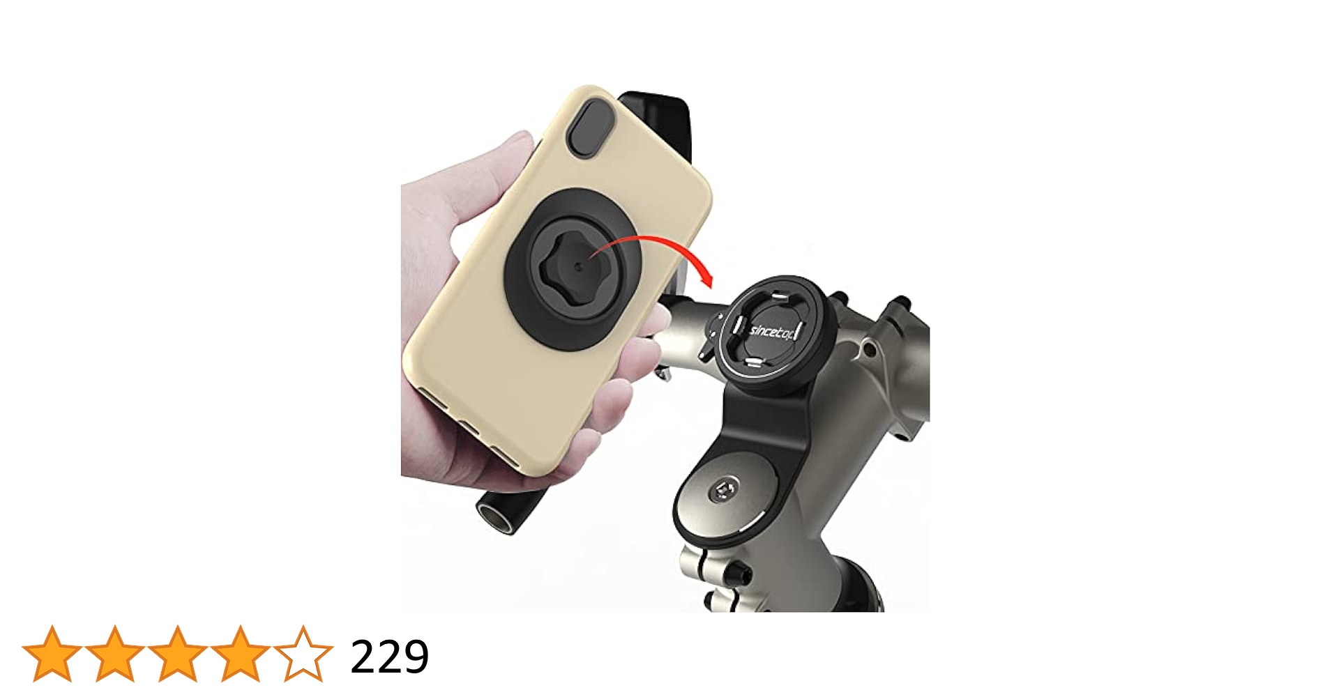 Amazon.co.jp: Sincetop 自転車 スマホホルダー 1秒ロックアップ