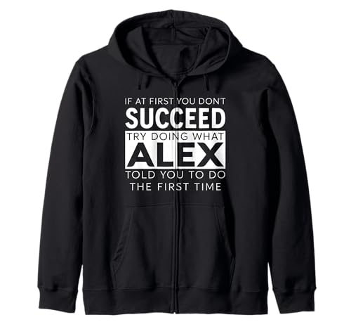 Nombre de Alex, Broma Divertida, Navidad, cumpleaños, papá, Hombre, Padre Sudadera con Capucha