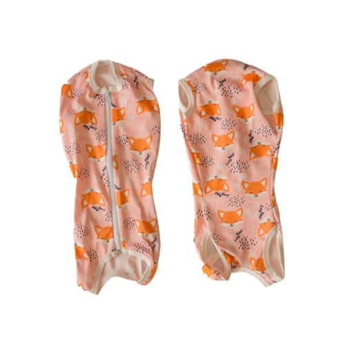 LUVY PET, Roupa Pós Cirúrgica Para Cachorro Fêmea UV Salmão Raposa Tamanho:6
