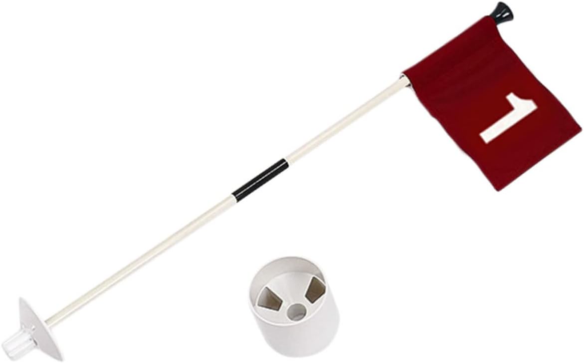 Golf Training Flag Kit Durable Golf Flagpole for Target Practice for Backyard Course Use
