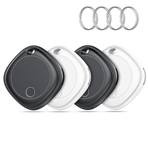 Air Tracker Tags-4 Pack, Bluetooth Tracker Works with Apple Find My APP (iOS Only), Bluetooth Smart...