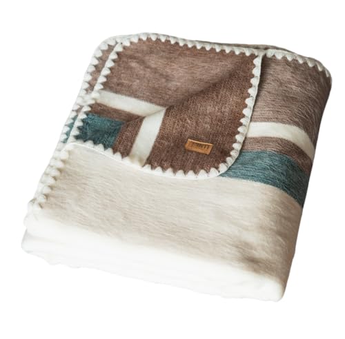 Alpaca Wool Throw Blanket Soft Lightweight Elegant Design