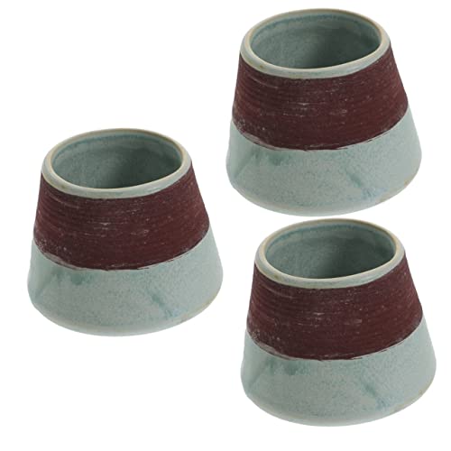 BESPORTBLE 3pcs Ceramic Matches Holder Washable Matches Container for Living Decor Storage Holder for Matchstick Jar Ceramic Adornment for Burning Incense