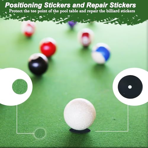 Pool Ball Rack with Pool Table Brush Kit, Billiards Triangle for 2-1/4" Ball, 8/9 Ball Triangle Diamond Magic Rack with Pool Chalk Pool Table Accessories (Wine Red)
