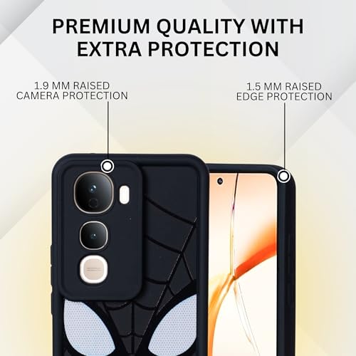 Image of DARKFIT Back Case Cover Compatible for Vivo Y400 Pro | Silicone Case | Camera & Body Protection| Shock Proof | for Vivo Y400 Pro | Color Black