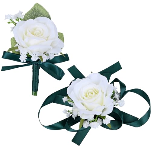 MAFELOE Homecoming Corsage and Boutonniere Set