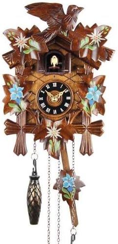 Schwarzwälder Kuckucksuhr aus Echtholz mit Quartzwerk – Vorschau 2