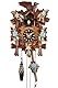 Eble Kuckucksuhr Kuckuckuhr Echtholz NEU batteriebetriebenes Quartzwerk Kuckuckruf Bemalt 22cm- 85990001