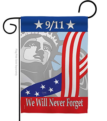 September 11Th Garden Flag - Americana Patriot Day World Planet Peace Environment Awareness United State American - House Decoration Banner Small Yard Gift Double-Sided Made In Usa 13 X 18.5 #TOP7