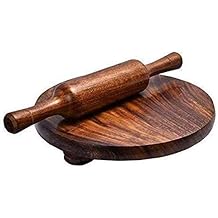 Wooden Rolling Pin Wooden Round Belan Roti Roller Chakla-Belan Rolling Pin