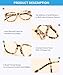Firmoo Blue Light Glasses for Women, Stylish Lightweight Metal Blue Light Blocking Glasses for Computer, TV,Tortoise，Judy162