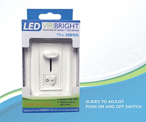 Viribright LED Dimmer Switch, Electronic Low Voltage (ELV) Noise Reducing Dimmer, 300VA 2