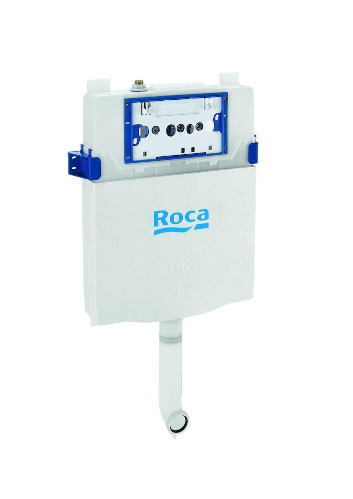 Roca A890070200 Cisterna Empotrable Compacta BASIC TANK ONE COMPACT Doble Eescarga Para Inodoro Tanque Alto o Empotrable, Blanco