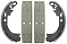 ACDelco Gold 17904R Riveted Rear Drum Brake Shoe Set