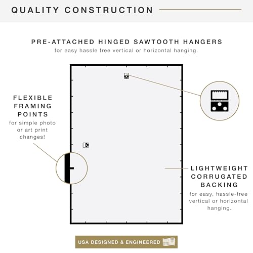 Image of MCS Trendsetter Poster Frame With Mat Option, 28x40 Matted to 24x36, Black | Trendsetter Poster Frame For Photos, 28x40 Inch, Displays 24x36 Inch Matted Or 28x40 Unmatted, Black, 1-Pack