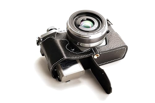 Sac photo cuir véritable Olympus OM-D E-M5 II TP idéal pour la photographie de rue