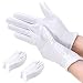 Produktbild Nabance 24 Stk Weiße Baumwollhandschuhe, Ultra Stretch Handschuhe Baumwolle Stoff Handschuhe, Weiche Trikothandschuhe100% Baumwolle weiche und Atmungsaktiv für Hautpflege, ägliche Arbeit (12 Paar)