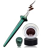 Aaiffey Eyeliner Applicator Kit, Eyeliner Guide with Eyeliner Cream Reusable Silicone Eye Liner Tool
