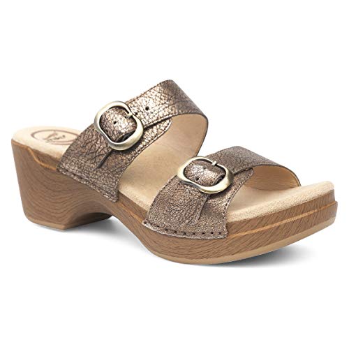 Dansko Women's Sophie Slide Sandal, Gold Nappa, 40 M EU (9.5-10 US)