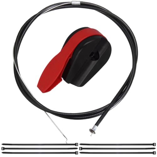 ZAMDOE Universel 72“ Ensemble d'interrupteur de câble de Tondeuse à Gazon Levier de Commande Poignée d'interrupteur Boîte d'accélérateur Gouverneur pour Tracteur de pelouse à Pousser