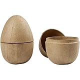  Creativ Zweiteiliges Ei, H: 12 cm, 2 Stck.