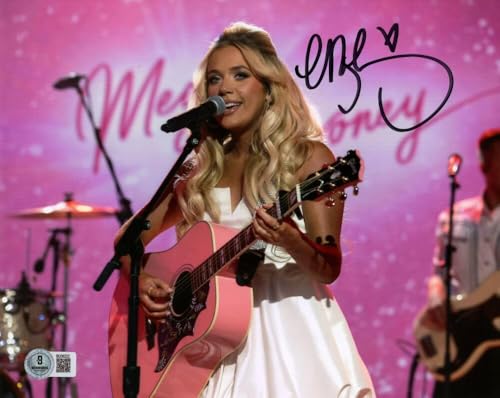 Megan Moroney Signed Autograph 8x10 Photo Photograph E with Beckett Authentication BAS COA - Sexy Country Music Star - Pistol Made of Roses Lucky Tennessee Orange I'm Not Pretty Can't Break Up Now Am I Okay? Cloud 9
