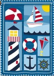 Nautical Day Summer House Flag