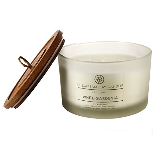 Chesapeake Bay Candle Pt18459 3-Wick Scented Candle, White Gardenia, Coffee Table Jar #TOP1