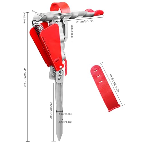 Automatic Double Spring Fishing Rod Holder, Stainless Steel for Bank Ground Support Brackets, Adjustable Sensitivity & Spring Area Safeguard & Folding Fishing Pole Stand Holders Rack by Shackcom - Image 2
