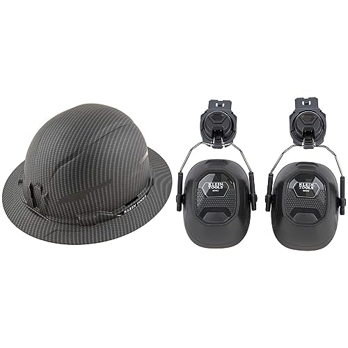 Klein Tools Hard Hat Bundle with Earmuffs Attachment