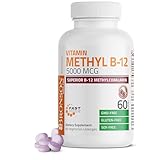 Bronson Methyl B12 5000 mcg Vitamin B12 Methylcobalamin Energy & Brain Support 60 Lozenges