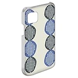 anve AQUOS sense4 (SH-41A) 対応 ケース スマホケース ハードケース 傷防止 スリム コンパクト 薄型 北欧風ドットライン おしゃれアクオス センスフォー用 (D.ブルー) best_hard0008-d0080