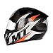 Produktbild MT Stinger Integralhelm | Roller/Motorrad Helm Klapphelm 2mm Vizier kratzfest | inkl. eingebaute Lautsprechertaschen und kostenloser Helmmütze (Brave orange, S)