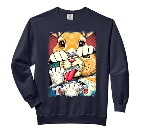 Easter Day Bunny Smoking Weed Cannabis Lover Stoner Babe Comfort Colors Adult Sweatshirt