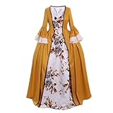Claire Fraser yellow gown Cosplay Costume Dress from Outlander (S)