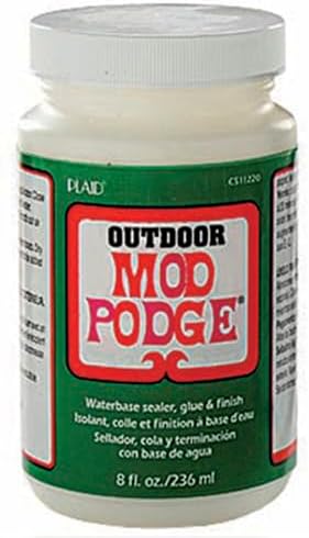 Mod Podge Waterbase Sealer, Glue and Finish for Outdoor (8-Ounce), CS11220 Clear Finish