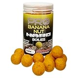 StarBaits Bouillettes Pro Banana Nut Hard Baits - 200g - D.24mm - Jaune - 84291