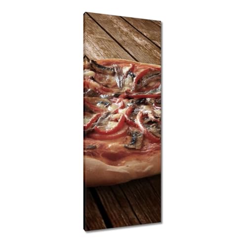 Peinture imprimée sur toile déco murale moderne 40x100 cm thème cuisine italienne