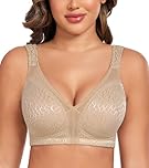 Curyon Plus Size Everyday Bras for Women Minimizer Full Coverage Non Padded Wirefree Brown 40B