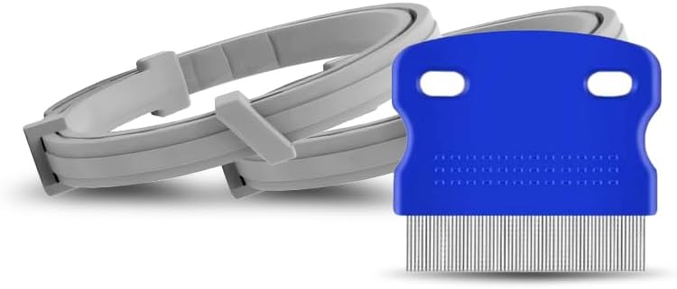 fcesiweg Flea Collar for Dogs, Flea and Tick Collars for Small Dogs, Tick Collar for Dogs, Dog Tick Collar, Tick and Flea Collar for Dogs, Dog Flea Collars, Plant-Based Protection – 2P